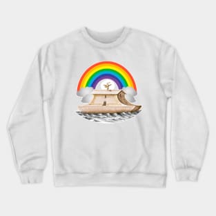 Rainbow Flood Noah's Ark Crewneck Sweatshirt